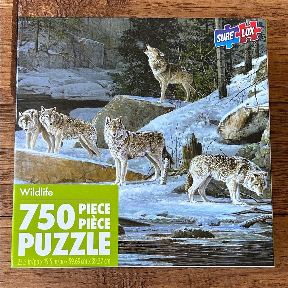 SureLox Wildlife Jigsaw Puzzle Wolf Pack 750 Pieces